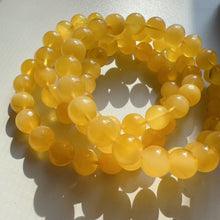 Load image into Gallery viewer, 8.6mm Beautiful Genuine Amber Bracelet | Lucky Stone of Aries Gemini Leo Virgo | One of A Kind Jewelry
