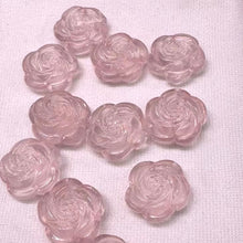 Load image into Gallery viewer, Beautiful Jewelry Accessory - Rose Quartz Rose Charms for DIY Jewelry Project
