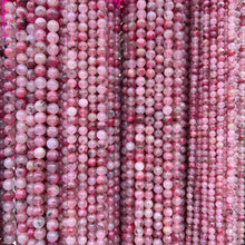 Load image into Gallery viewer, Best Quality in Strands 6mm 8mm 10mm Natural Flower Rhodonite Round Bead for DIY Jewelry Project
