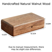 Load image into Gallery viewer, Handmade Natural Walnut Wood Jewelry Box for Bracelets Necklaces Rings Home Decors
