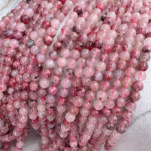 Load image into Gallery viewer, Best Quality in Strands 6mm 8mm 10mm Natural Flower Rhodonite Round Bead for DIY Jewelry Project
