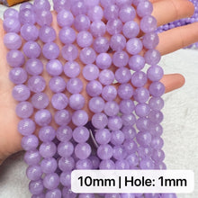 Load image into Gallery viewer, 6mm 8mm 10mm Best Color in Strands Natural Lavender Amethyst Round Bead Strands for DIY Jewelry Projects
