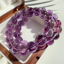 Load image into Gallery viewer, 12mm Natural Amethyst Healing Crystal Bracelet
