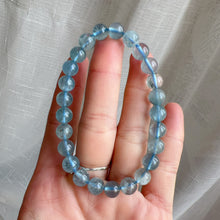 Load image into Gallery viewer, Natural Saint Maria Blue Aquamarine Beaded Bracelet with Sparkling | March Birthstone Pisces
