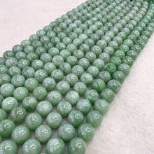 Load image into Gallery viewer, 10mm Genuine Jadeite Round Bead Strands Greener Color for DIY Jewelry Making Project
