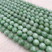 Load image into Gallery viewer, 10mm Genuine Jadeite Round Bead Strands Greener Color for DIY Jewelry Making Project
