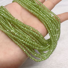 Load image into Gallery viewer, 2x3mm Top-quality Natural Peridot Faceted Rondelle Bead Strands for DIY Jewelry Project
