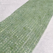 Load image into Gallery viewer, 4x4mm High-quality Natural Prehnite Faceted Square Bead Strands for DIY Jewelry Project
