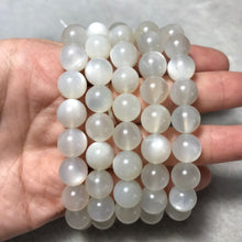 Load image into Gallery viewer, 10mm High-quality Strong Flash White Moonstone Beaded Bracelets YA-WHMSG210
