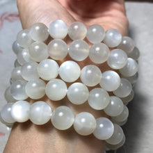 Load image into Gallery viewer, 10mm High-quality Strong Flash White Moonstone Beaded Bracelets YA-WHMSG210
