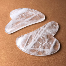 Load image into Gallery viewer, Genuine Clear Quartz Quartz Gua Sha Tool | High-quality Facial Massage Natural Health Product
