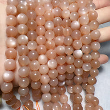 Load image into Gallery viewer, 9.6mm Natural Peach Moonstone High-quality Round Bead Strands for DIY Jewelry Project
