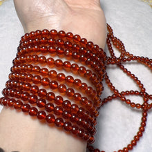 Load image into Gallery viewer, 3-Wraps Natural High-clarity Spessartine Orange Garnet Beaded Bracelets for DIY Jewelry Project3-Wraps 4.8mm Natural High-clarity Spessartine Orange Garnet Beaded Bracelets for DIY Jewelry Project
