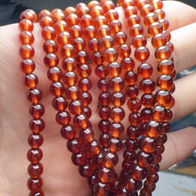 Load image into Gallery viewer, 3-Wraps 4.8mm Natural High-clarity Spessartine Orange Garnet Beaded Bracelets for DIY Jewelry Project
