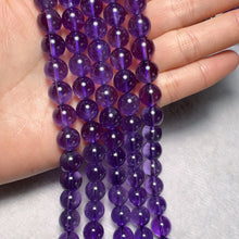 Load image into Gallery viewer, Nice Color - 10mm Natural Amethyst Round Bead Strands DIY Jewelry Project
